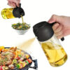 Multipurpose Oil Sprayer and Dispenser Glass Jug